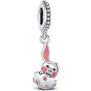 Bunny Silver Charms for Pandora Bracelets and Necklace